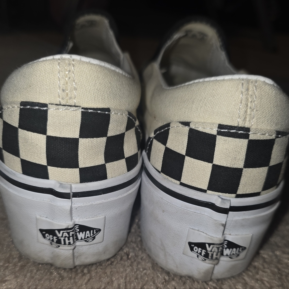 Vans Classic Checkered Slip On Stackform Sneakers… - image 4